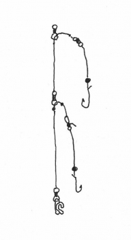 Dorsch- und Plattfisch Vorfach "Doppel-Lifter" 2